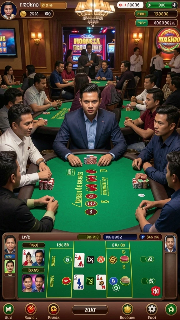 34r - Lingkungan permainan yang penuh warna dan detail.