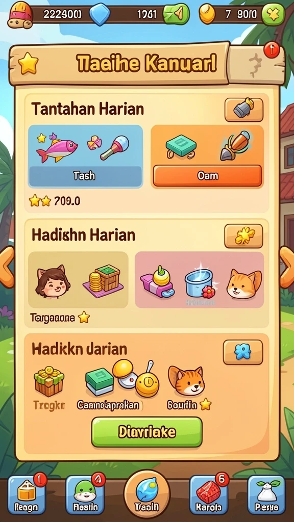 gadaitoto - Mode permainan yang beragam dan menantang.