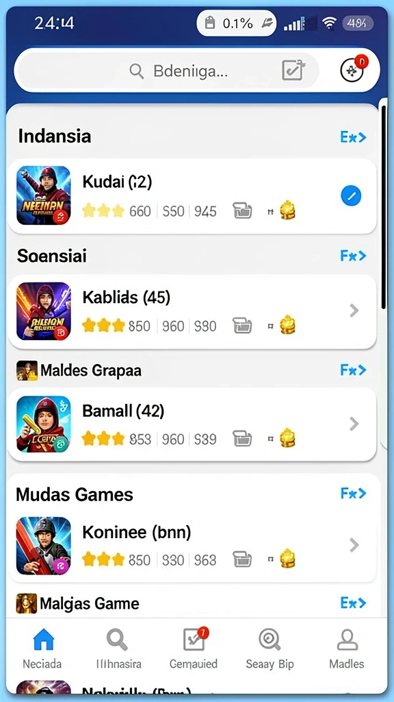 polototo - Tampilan awal game dengan karakter utama yang menarik.
