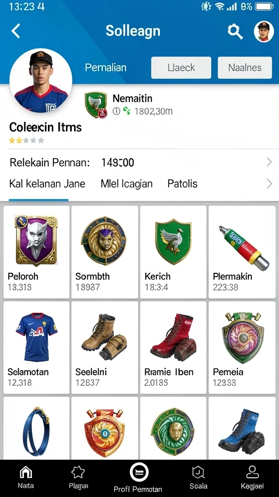 spinharta - Tangkapan layar menunjukkan berbagai hadiah yang dapat dimenangkan.